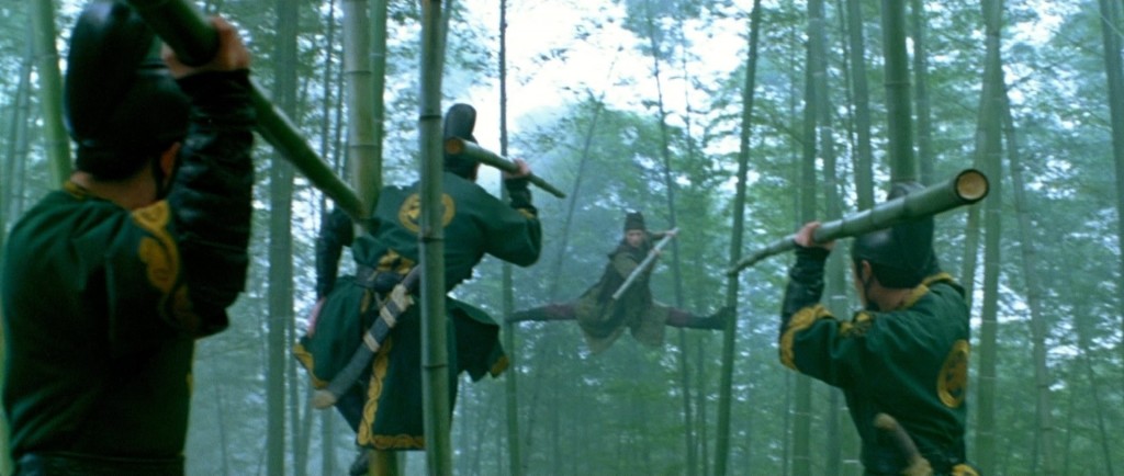 Battle in a bamboo forest. Cool.